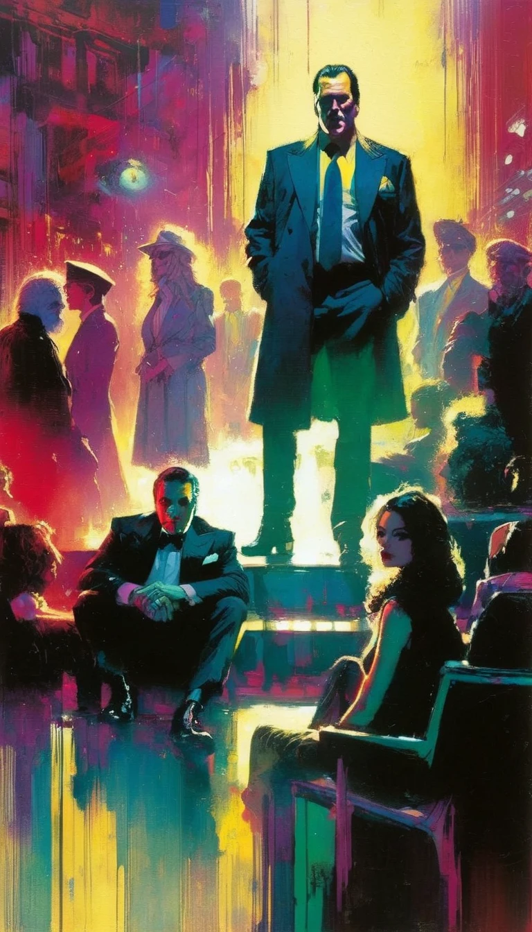 the club (art inspired in Bill Sienkiewicz). oil painting)

