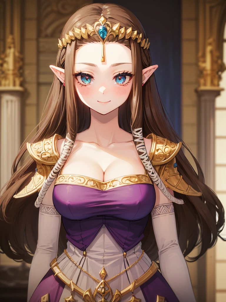 (((Face close-up))),(((Offer a prayer))),(Expressionless),((((Please lift your skirt)))))),((Upper Body)),((alone)),((),Anime art style,masterpiece,(Highest quality), (Super detailed),(Very delicate and beautiful),(alone),(detailedな顔と目),Beautiful eyes like jewels,(A truly gorgeous jeweled ruffled rococo ball gown dress),(((Mature Woman,Queen))),((1 Queen in a beautiful embroidery and jeweled absolutely gorgeous rococo ballgown dress with voluminous full length hoop skirt)),((crinoline)),,((Straight hair galore,Very long straight hair with plenty of volume,Super long straight hair)),,Cleavage,(bed),length_gloves,Very gorgeous hair accessory,Sparkling、((((Front Face)))),((((Adult Expressions)))),((((Beautiful Face)))),((((dress)))),((smile)),(((Long Hair)))),((((Straight hair)))),((Cleavage)),((((Dark brown hair)))),Princess Zelda,((chest is slightly exposed)), ((Highest quality)),,(Very detailed) ,((Purple blouse)),((Put your arms behind your back)),Brown Hair,((Embarrassed look)),Blushing, ((Highest quality)), (Very detailed),((detailed)),(((pray))),Nintendo, The Legend of Zelda),Crying face,Blushing,((alone)), ((Highest quality)), (Very detailed), ,