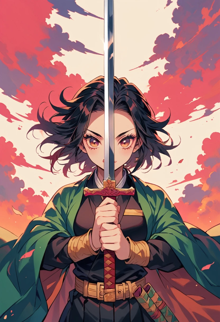 Demon Hunter: Kimetsu no Yaiba,Sword in both hands