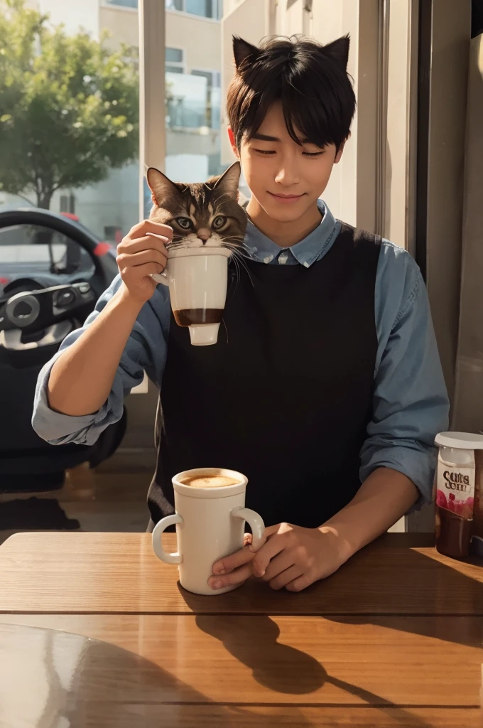 Coffee Cat Boy
