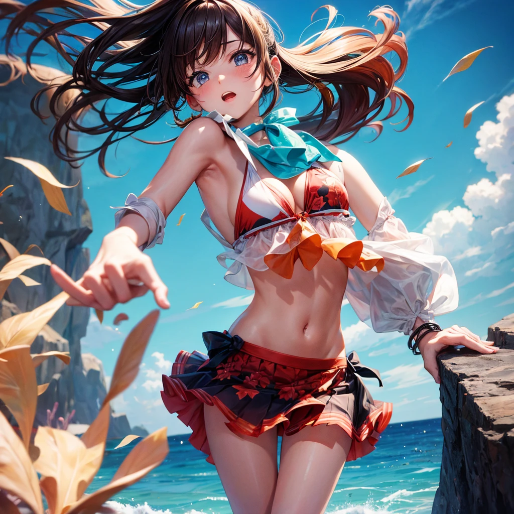 bikini,With skirt,Hands are pieces