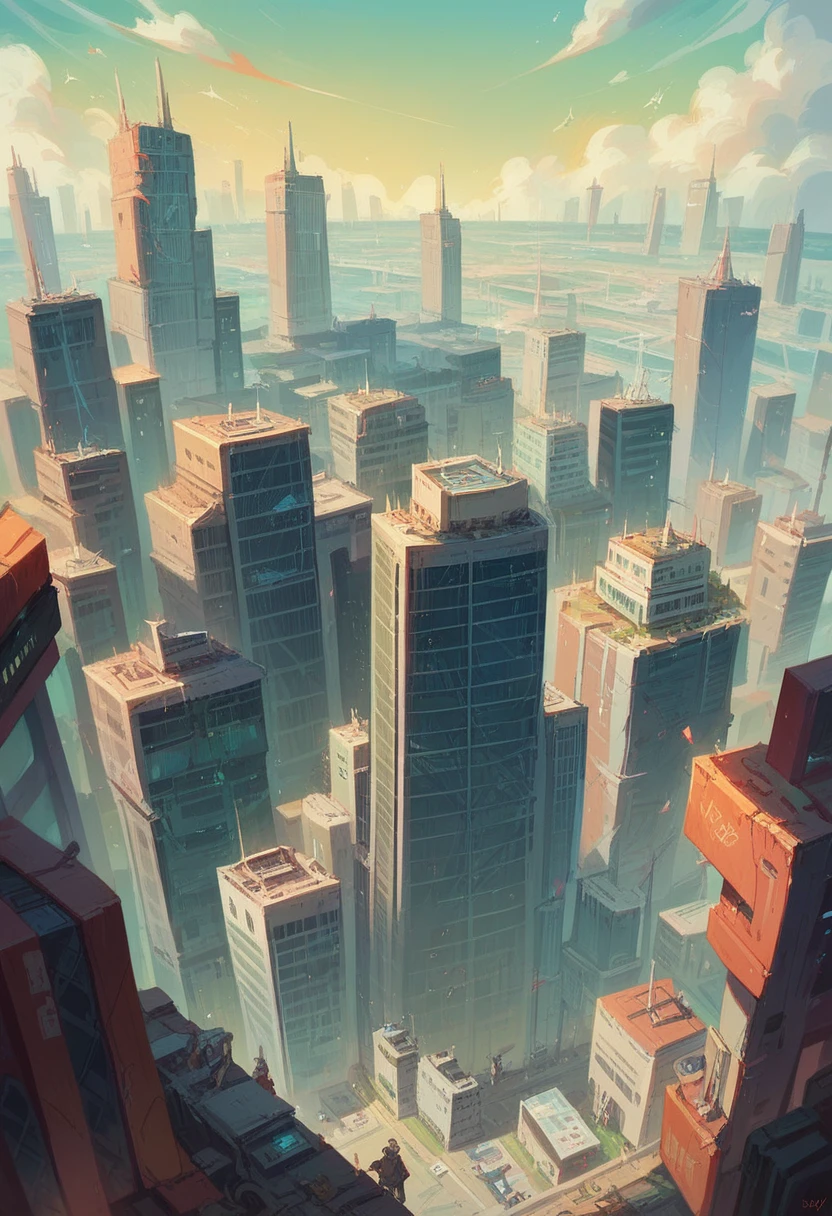 A city of space in the world in high tech infrastructure and ai technology and greenry and people so kind