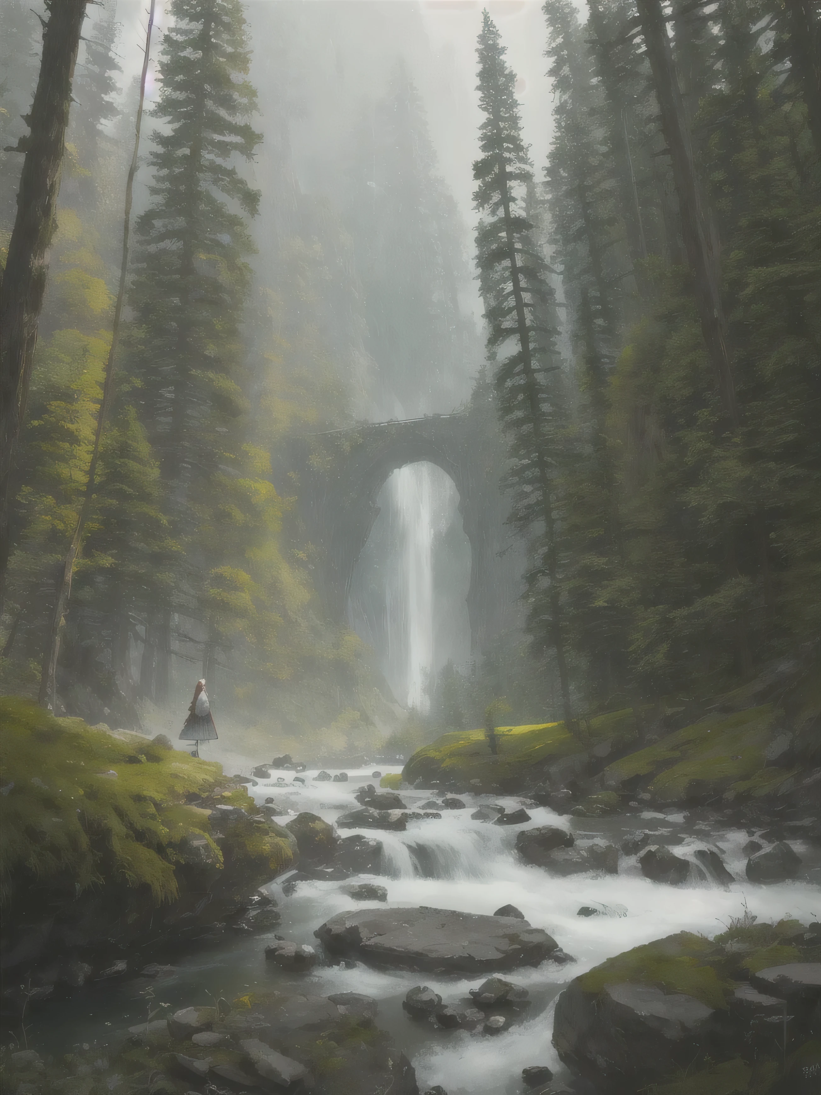 High detail natural landscape, RAW color art, animation, white skin, (((Liv Tyler as Arwen))), crosses the river, sequoia forest, ((cartoon style)), ((lord of the rings)),magical atmosphere, moss rock
(detailed texture), intricately detailed, fine details, hyperdetailed, raytracing,
Atey Ghailan, by Jeremy Mann, Greg Manchess, Antonio Moro, trending on ArtStation, trending on CGSociety, Intricate, High Detail, Sharp focus, dramatic, photorealistic painting art by midjourney and greg rutkowski, bokeh on background