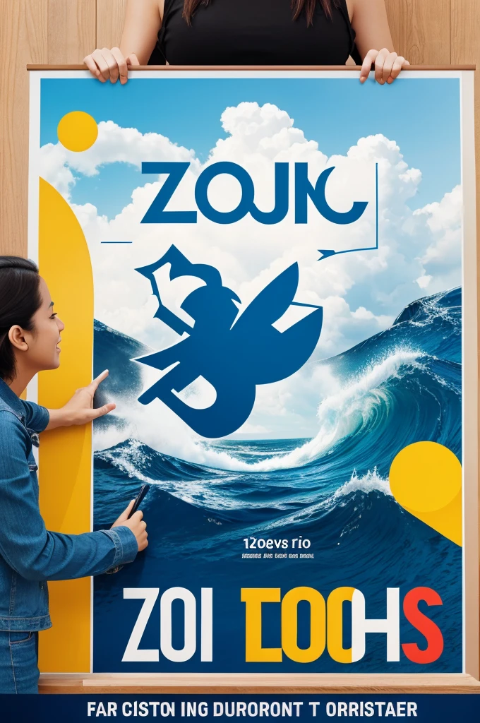 Poster design for live webinar in zoom aap