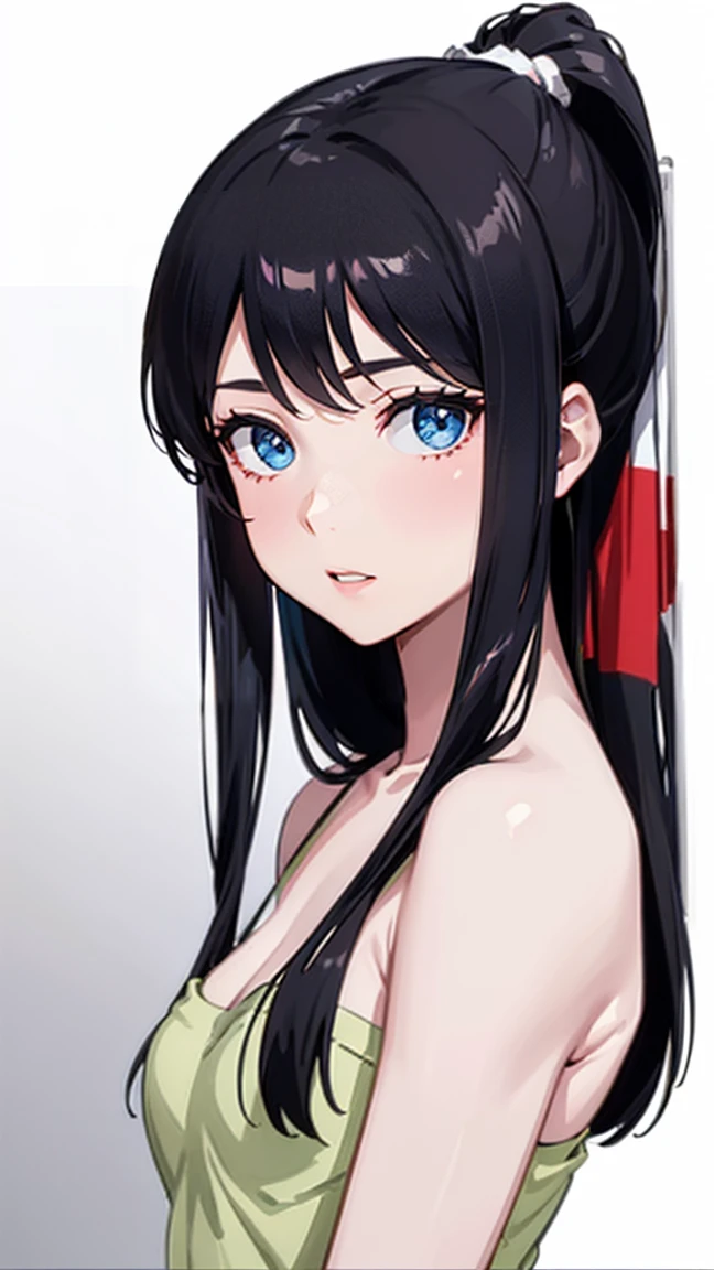 (( Fleet Collection、Kantai Collection、Yao)),((Nude))、woman,Cowboy Shot, ((white background))) 、Best image quality, high quality, The background is clear,きれいなwoman, Japanese, detailed, detailed eyes, detailed skin, Beautiful Skin, 超High resolution, (reality: 1.4),とても美しいwoman, A little younger face, Beautiful Skin, thin, (Ultra-photorealism), (High resolution), (8K), (非常にdetailed) 、(Beautiful and detailed eyes), (非常にdetailed), (detailed face), Displaying the viewer, Fine details, detailed face, smile,Straight,Looking Ahead, StraightLooking Ahead, Photo Real,Hairstyle: ponytail、short hair,Brown Hair、smile、Very delicate body、Very flat chest、hair over one eye, from below,