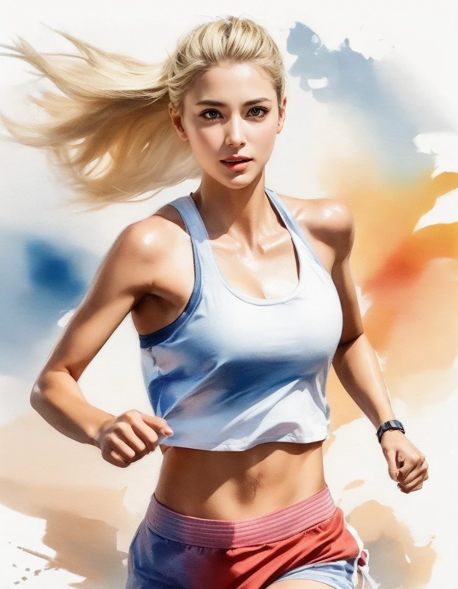 8K, masutepiece, Raw photo, Best Quality, Photorealistic, Highly detailed CG Unity 8k wallpaper, depth of fields, Professional Lighting, Ray tracing, (Extremely beautiful face, Beautiful lips, Beautiful eyes), intricate detail face, ((Ultra detailed skin)) 1girl in, deepshadow, Cute s, ((Looking at Viewer)), (seducting smile), (Blurry background), (long saggy breasts:1.3), (Large breasts、Huge breasts:1.5), (Female soldiers:1.3), Clear eyes, black backgrounds, Front shot, (pale skin), Face forward, (Big eyes), (upperbody shot), (Camel toe), (Camouflage T-shirt), (hi-top fade:1.5), ((I can see panties:1.3)),