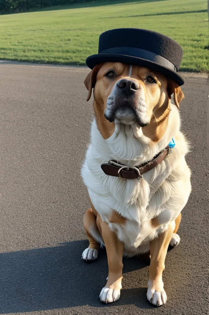 dog with hat