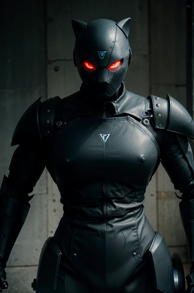 The black shark-shaped robot looks very fierce