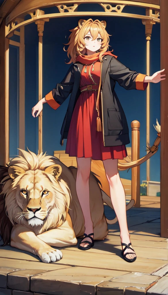 Full bodyof lion, 8k uhd, high quality,