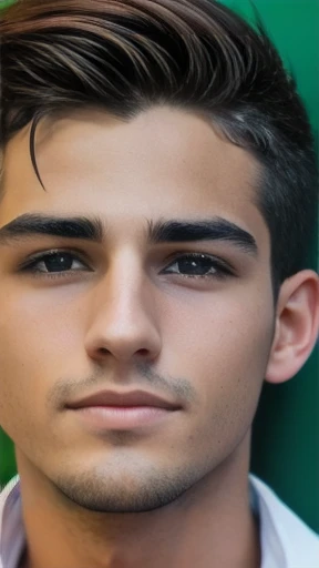 Young Men Italian focus in face