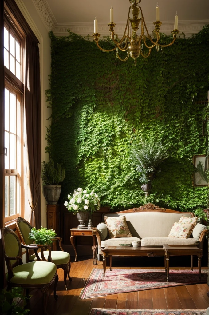A room with greenery、antique room、Living alone