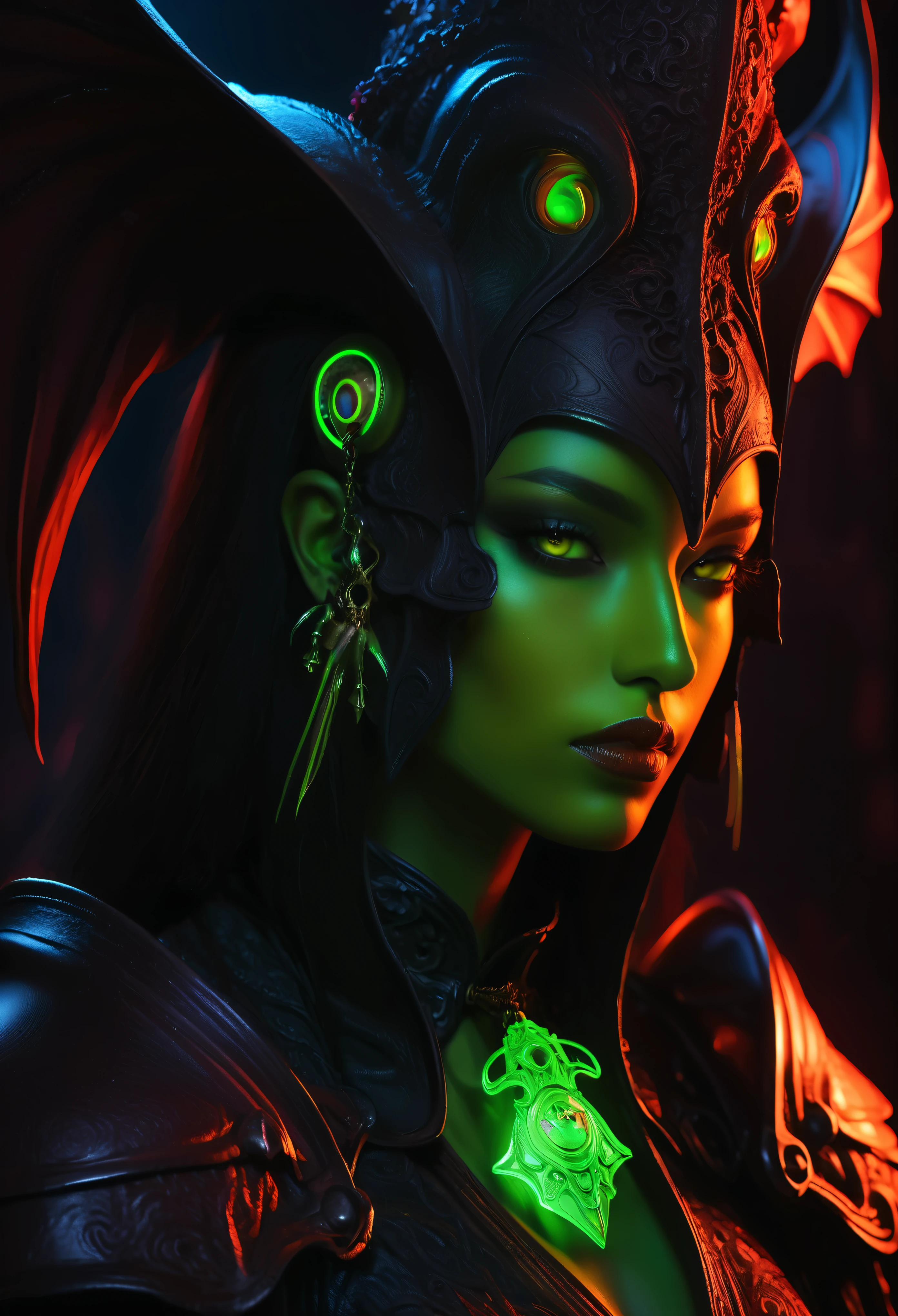 0 Neon Mutation Grimm female Knights (Cthulhu Bishop:1)