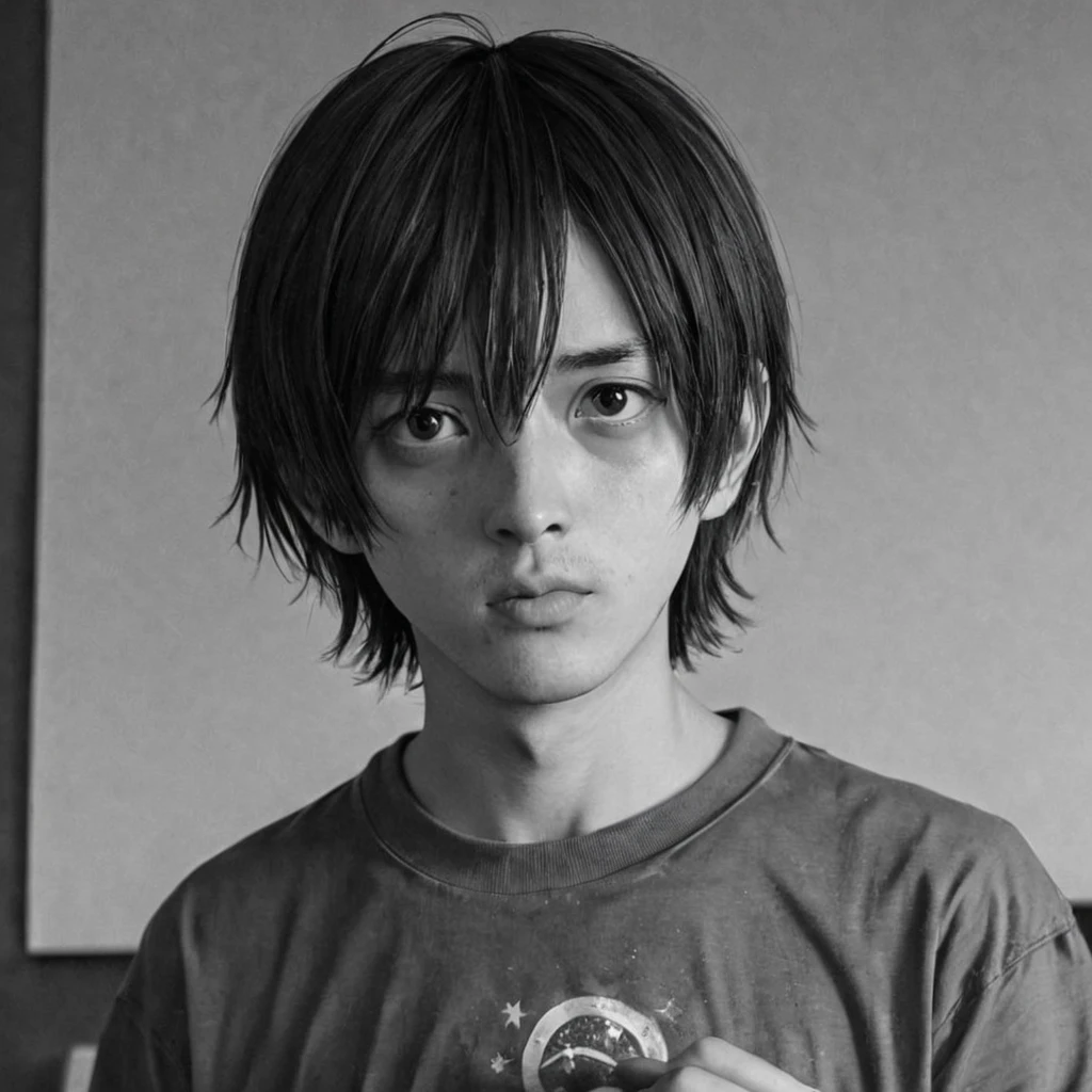 tearing up the Brazilian flag, (anime), bizarre scenario, This is Junji, Yusuke Murata, black and white, 8K, anime, horror