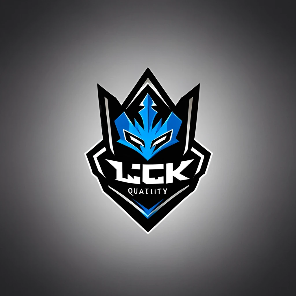 logomkrdsxl,an  edgy logo ,  vector, text "LCK",  best quality, masterpiece, brand, dark background, 