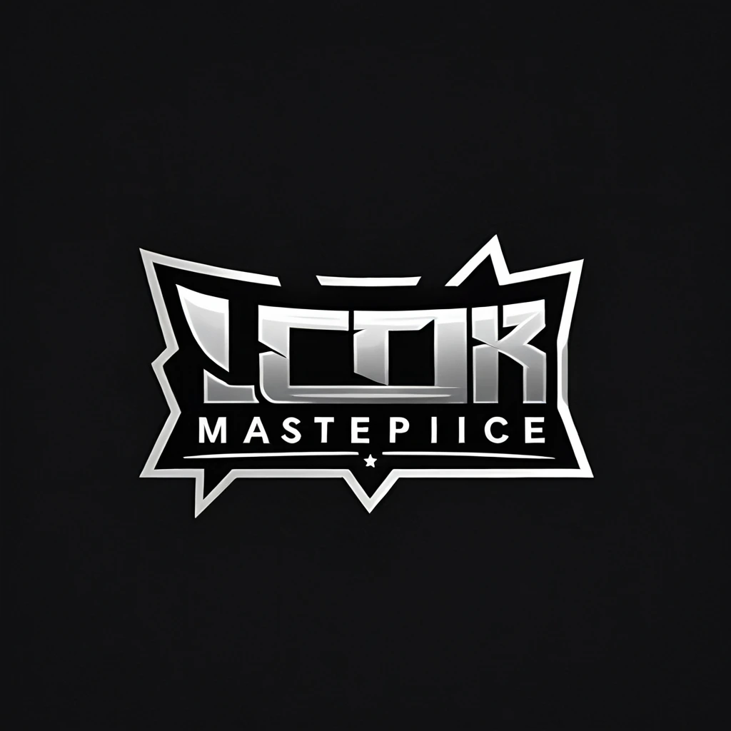 logomkrdsxl,an edgy logo , vector, text "LCK", best quality, masterpiece, brand, dark background,