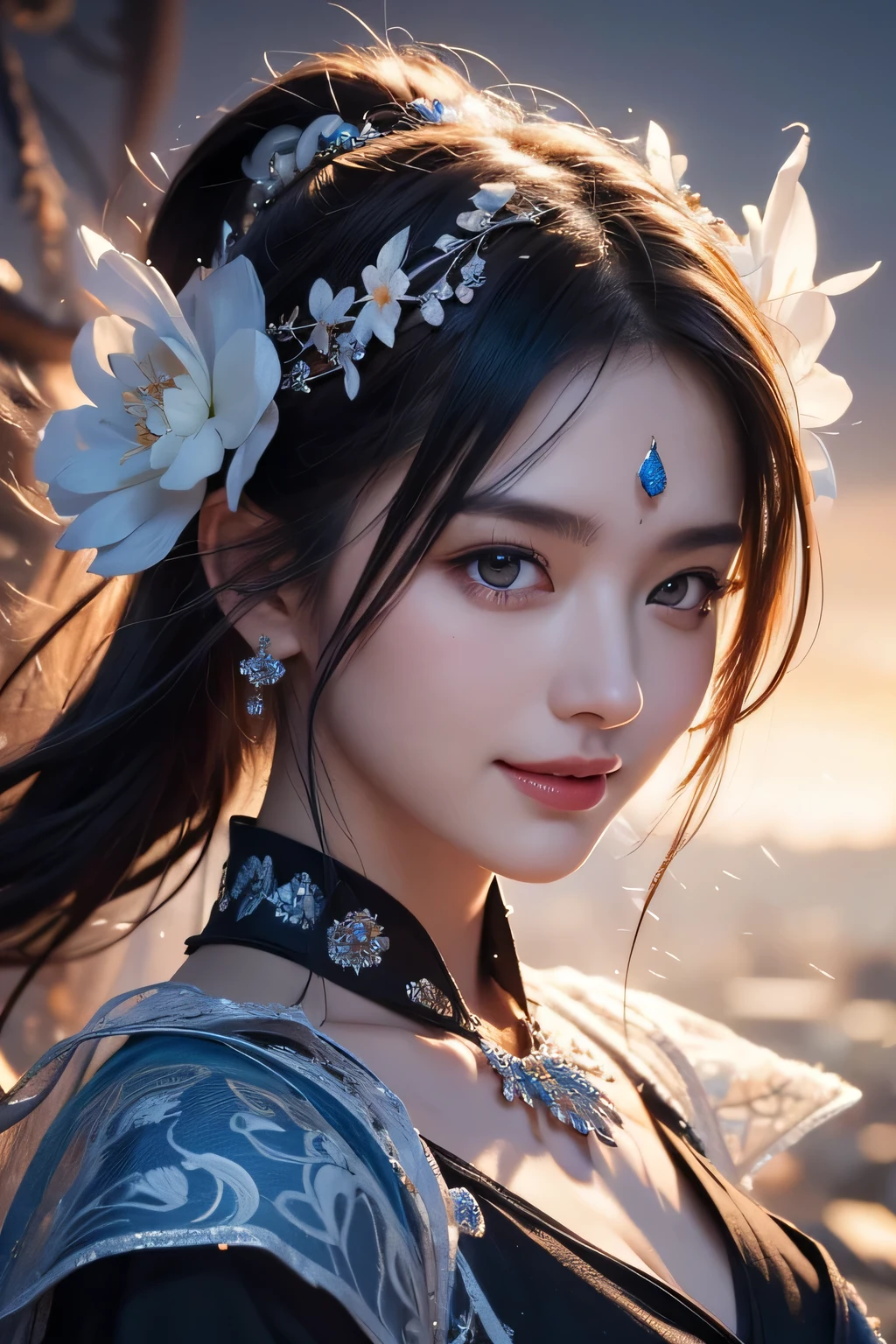 (best quality), ((masterpiece)), (highres), illustration, original, extremely detailed,gfcg,, gfcg,, a woman in a white dress with long hair