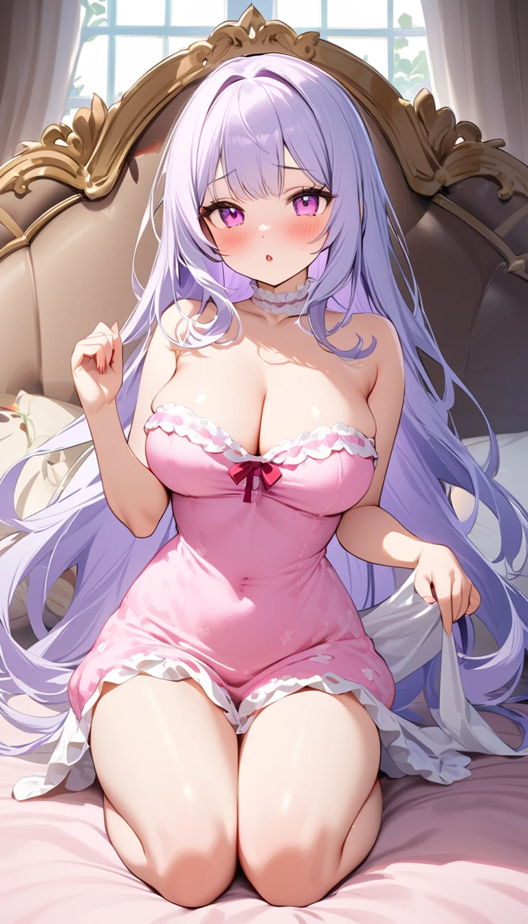 {{{{{16k,Ultra High-resolution realistic romantic photo of neat kneeling Girl in loungewear as a pure embarrasslng virgin as pretty as a actress in the flower field, The way she embarrassed herself is adorable, she transforms into a cute silicone doll of third ranks higher and radiates glowing charm, expressing femininity all over her body while being made into an adult, The more shy she is, the smaller and neatly her face becomes}}}}},{{Extremely detailed}},{{{{{dye her cheeks flush and integrated her head pure small, thick lips, Enchanting thick gross idol's Lips}}}}},{{{{{the best glossy bang neat straight virgin hair}}}}},{{{{{She get more attractive and smoother her body, The bigger her tits get, the thinner her bare waist gets, her breasts have become large, soft, and cleavage-like as she's carefully rubbed them, She's trying to make a cleavage with her hands over her growing white tits, she is transformed into a pure virgin, and her expression and appearance are transformed into that of a pure, unused virgin, so clean and pure, Her white tits are so fluffy that they overflow if not lifted up, and are depicted in great detail, She's the cutest in her loungewear, embarrassed by her adorably overflowing white tits that she can't contain}}}}
