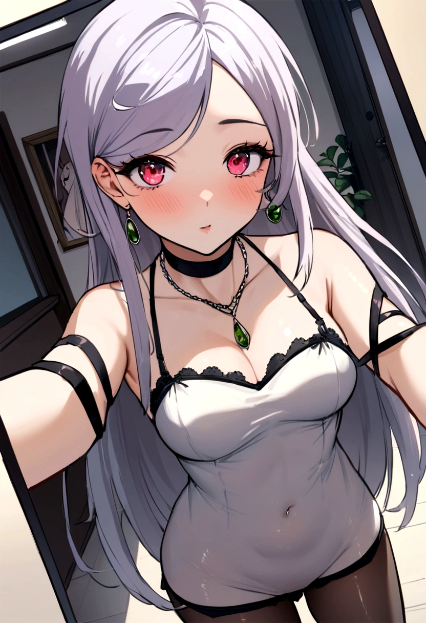 femme réaliste arafée travaillant a son bureau sur son MacBook apple portant des vêtements streetwear et un collier, fille ???? aux yeux verts, portrait sophie mudd, cheveux bruns et grands yeux, selfie d'une jeune femme, yeux de la chambre, violette myers, sans maquillage, maquillage naturel, regarder directement la caméra, visage avec artgram, maquillage subtil, stunning Tout le corps shot, yeux verts perçants, bel angle, pose attrayante, jolie fille, pose ????, Tout le corps picture, Tout le corps, Tout le corps shoot, porter une jupe grise et des bottes