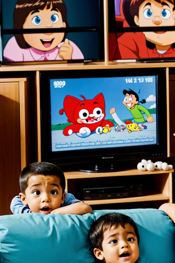 They were watching cartoons