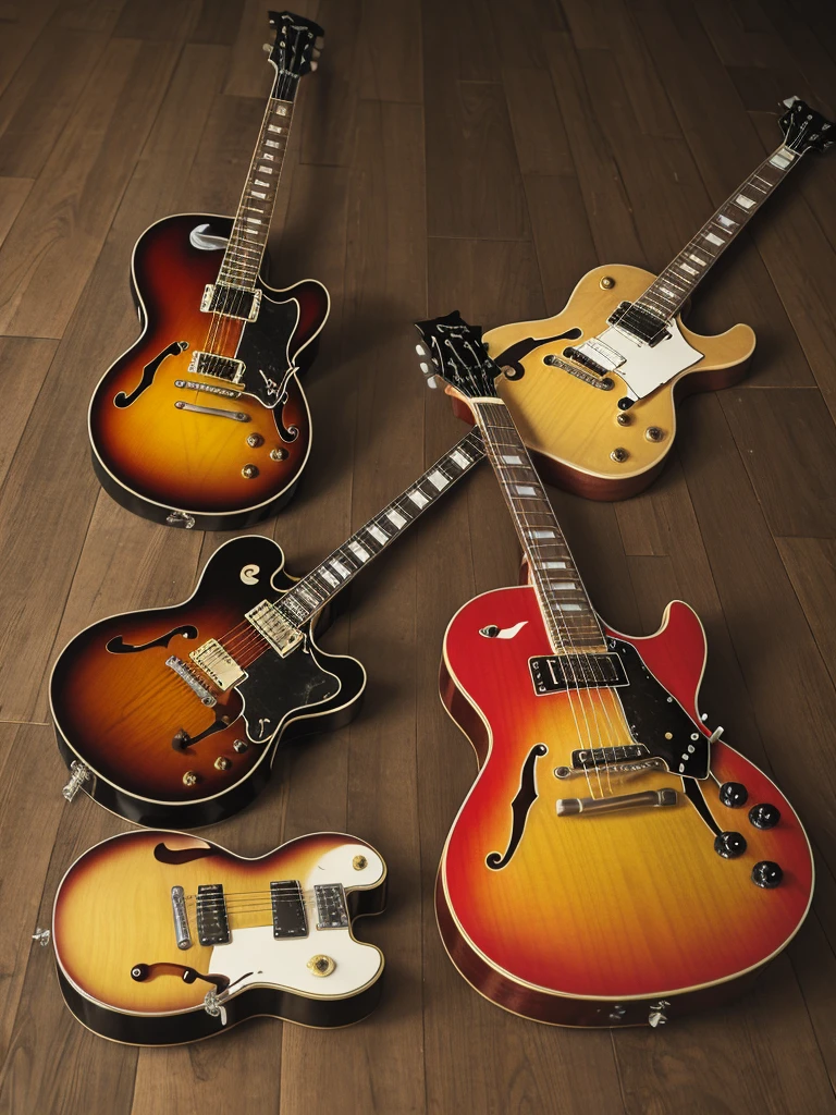 firebird and hummingbird and es-335 , Gibson family