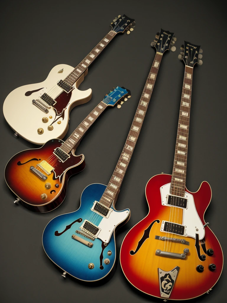 firebird and hummingbird and es-335 , Gibson family