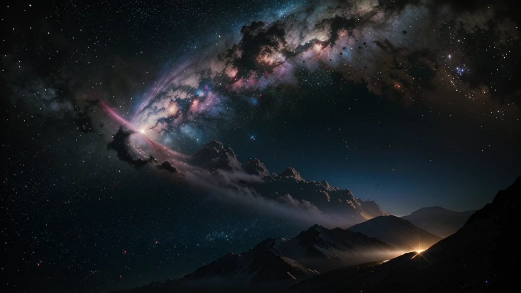 A nebula with stars surrounding