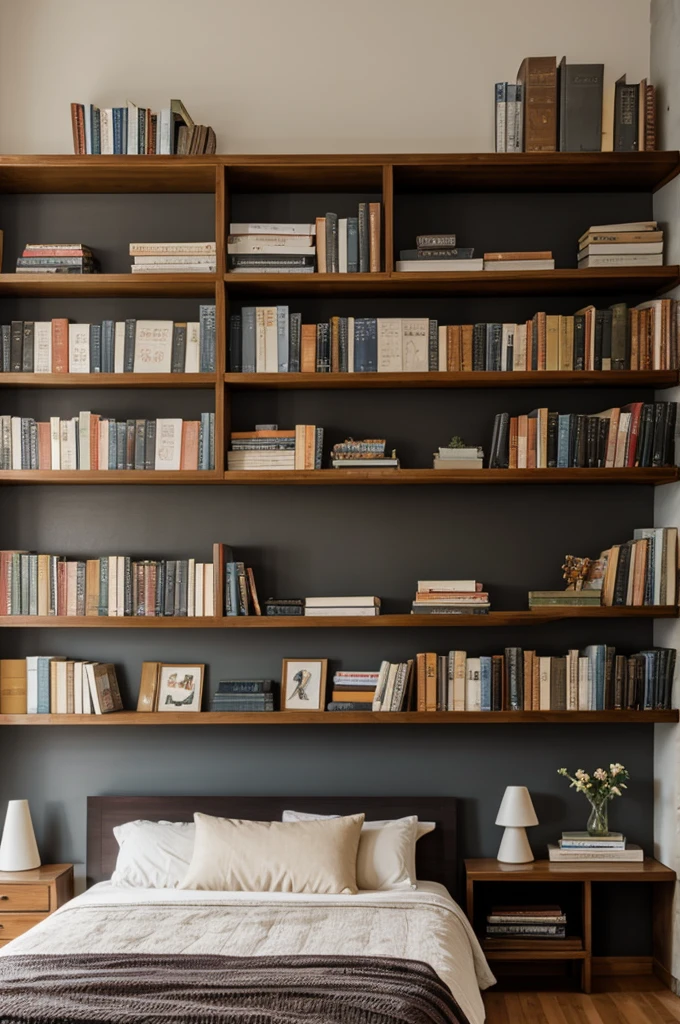 books on wall