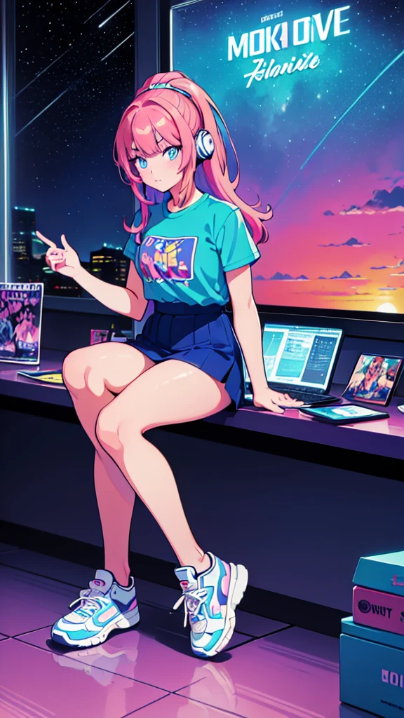 Fashionable glasses、back view, Backwards、Butt、back、back of head、Hips、Hair back、Calf、Very Very Mini Skirt、Cute patterned panties、Chibi T-shirt、Panty shot、arcade、game machine、Game bench、UFO Catcher、Purikura、Date、forehead、Girl、Girl、Short、Younger、Lower school year、Baby Face、flat chest、Angry face、Dynamic Angle、masterpiece、best quality、ultra-detail、There are customers around、I'm making a mess、Clothing