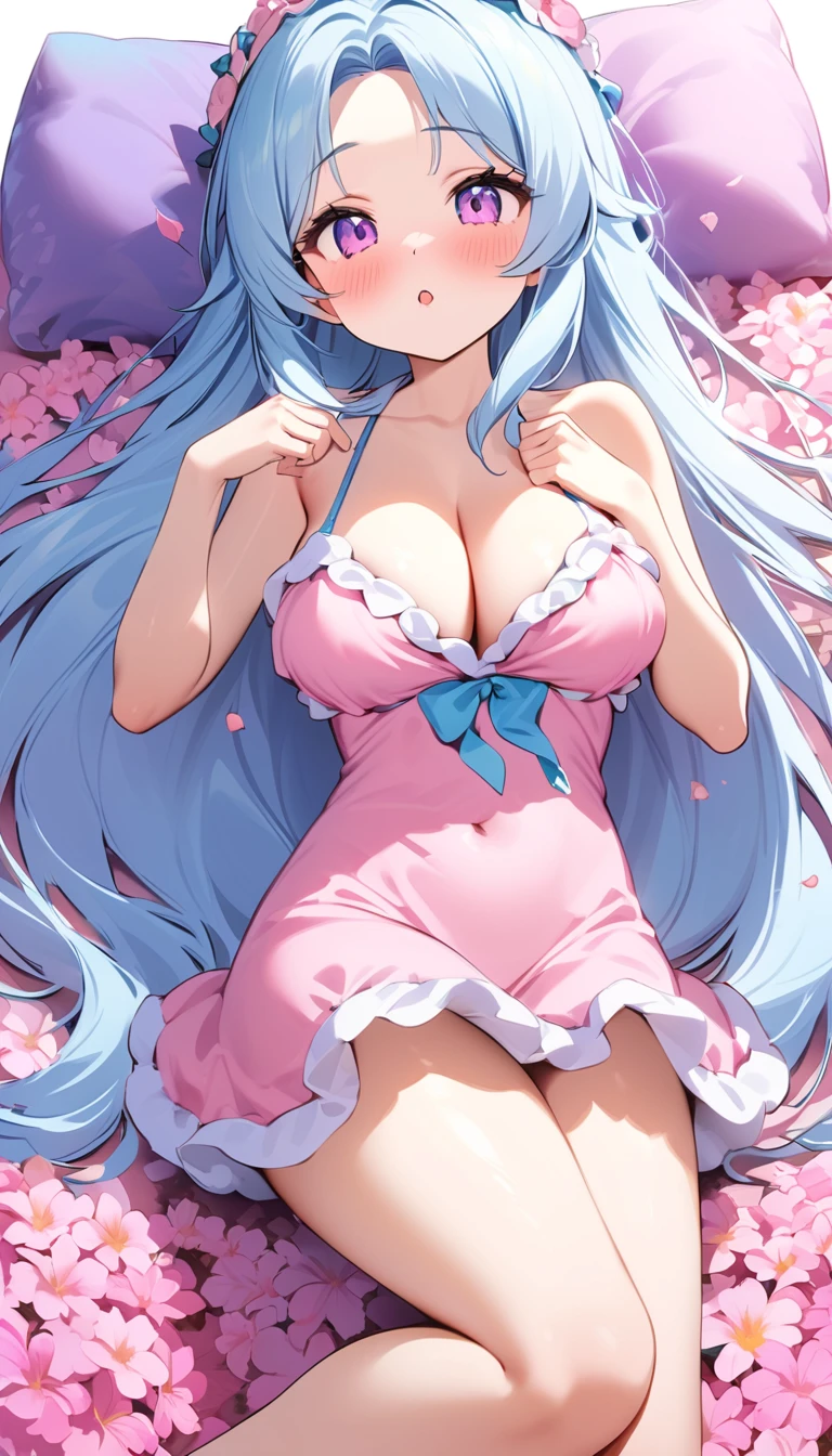 {{{{{16k,Ultra High-resolution realistic romantic photo of neat kneeling Girl in loungewear as a pure embarrasslng virgin as pretty as a actress in the flower field, The way she embarrassed herself is adorable, she transforms into a cute silicone doll of third ranks higher and radiates glowing charm, expressing femininity all over her body while being made into an adult, The more shy she is, the smaller and neatly her face becomes}}}}},{{Extremely detailed}},{{{{{dye her cheeks flush and integrated her head pure small, thick lips, Enchanting thick gross idol's Lips}}}}},{{{{{the best glossy bang neat straight virgin hair}}}}},{{{{{She get more attractive and smoother her body, The bigger her ???? get, the thinner her ???? waist gets, her ??????? have become large, soft, and cleavage-like as she's carefully rubbed them, She's trying to make a cleavage with her hands over her growing white ????, she is transformed into a pure virgin, and her expression and appearance are transformed into that of a pure, unused virgin, so clean and pure, Her white ???? are so fluffy that they overflow if not lifted up, and are depicted in great detail, She's the cutest in her loungewear, embarrassed by her adorably overflowing white ???? that she can't contain}}}}