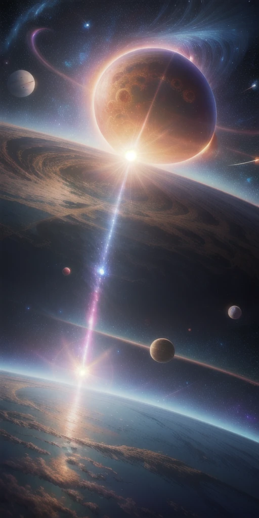 masterpiece, best quality, high quality, extremely detailed CG unity 8k wallpaper, Depth of Field, HDR,,Photorealistic,extremely detailed, Intricate, High Detail, universe, space, galaxy, stars, planets, astronomy, cosmos, celestial, nebula, black hole, solar system, cosmic rays, supernova, deep space, astronomical objects