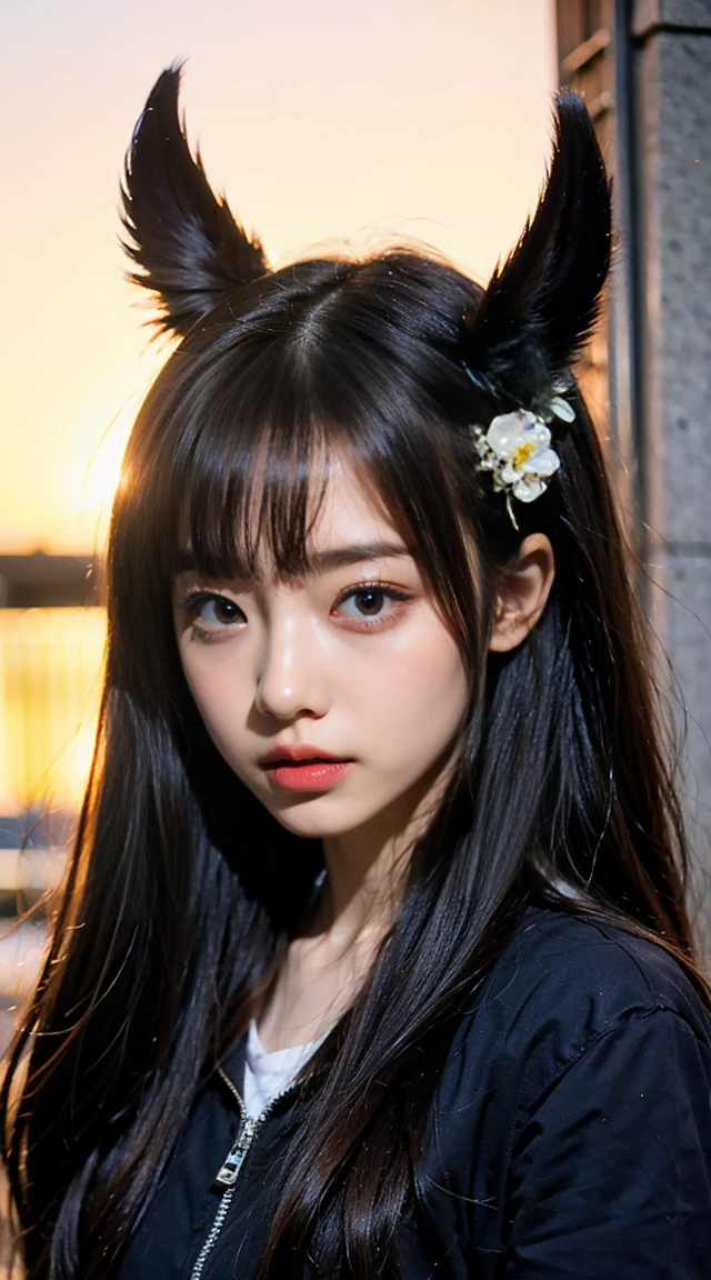 (8K、Photos brutes、la plus haute qualité、head of&#39;artwork:1.2)、(realistic、photorealistic)、1 fille、((beach、tetas grandes、Hors de l&#39;shoulder、mini skirt、sandals、be in a hurry、sont debout))、une fille de 20 ans, corps parfait, big chest and flat stomach, grain de beauté dans le cou, skin white, visage caucasien, yeux marrons-verts, long dark brown hair, luscious mouth, long cils, orange-brown eyeshadow