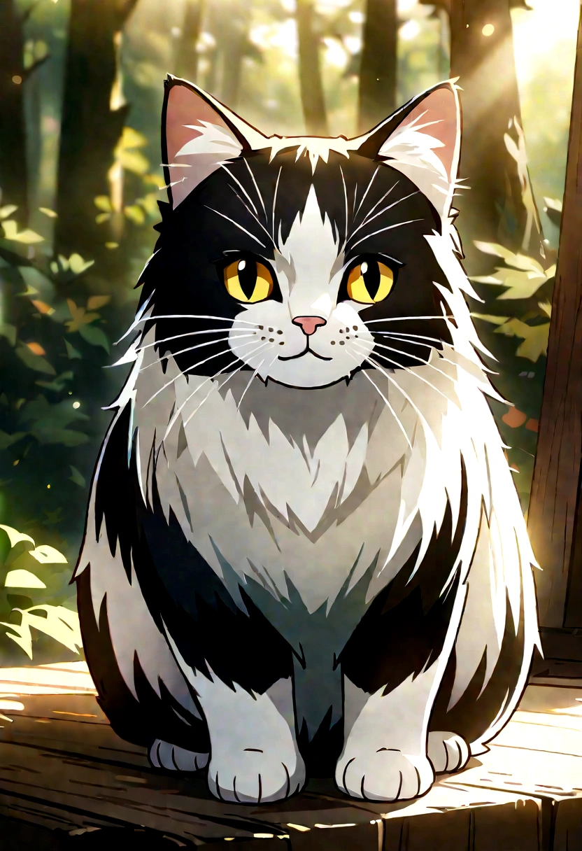 Highest quality、masterpiece、Detailed CG、cute cat、Norwegian Forest Cat、Handwritten style、icon