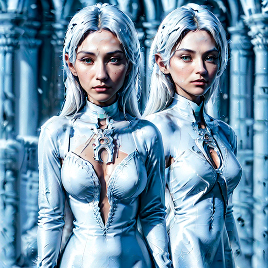 (((solo exhibition)), white and gold clothes, (whole body) Take photos of the most beautiful detailed works of art, details Intricate, high détail, Ultra realisitic, hidden armor, Small proportions, Anthropomorphic art realisitic, (Anthropomorphic art!!!, (((Human Priest of the Arctic Fox)), forst, lots, lots beautiful human art, realisitic, 8K, no human hair, no repetition, no repeat tail, no clones, no big heads