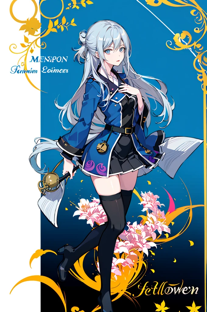 1girl, solo, outdoors, long hair, holy place, Original,(Illustration:1.1),(Best Quality),(masutepiece:1.1),(the Extremely Detailed CG Unity 8K Wallpapers:1.1), (Colorful:0.9),(mid-shot:0.95),(extremely detailed beautiful face),(Solo:1.2), (girl),(((Lori))), (Detailed beautiful eyes:1.15), (Beautiful face:1.15), (Glowing blue eyes:1.25////),(((sky blue Long Hair))),(two side up),(+perfect hand+:1.21),(Draw illustration of Japan priestess costume),(slender),(White pleated skirt),(Gothic),((black thighhighs)),(frilld),(Beautiful Slender Lolita Girl),hallowween,standing, girl,, girl,foggy place,vampire,sky blue hair,(((full body,whole body))),((black thighhighs)),white clothes,((black thighhighs)),((black thighhighs)),white Japan priestess costume,