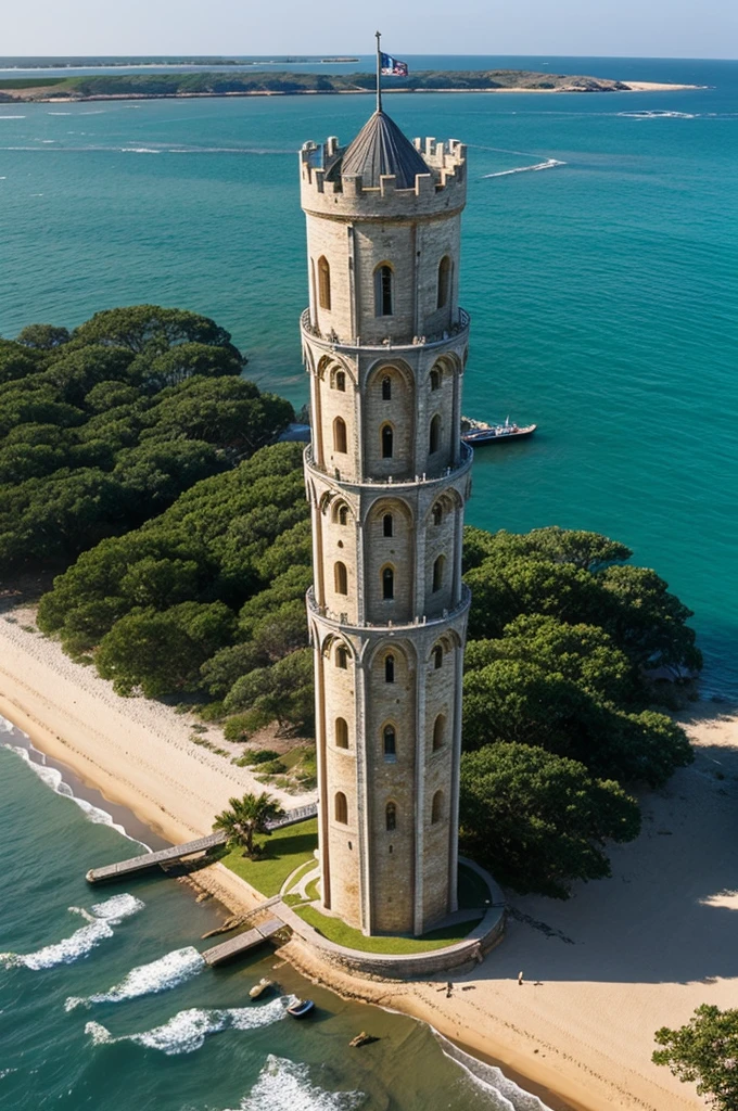 You can draw the tower similar to the coastal tower