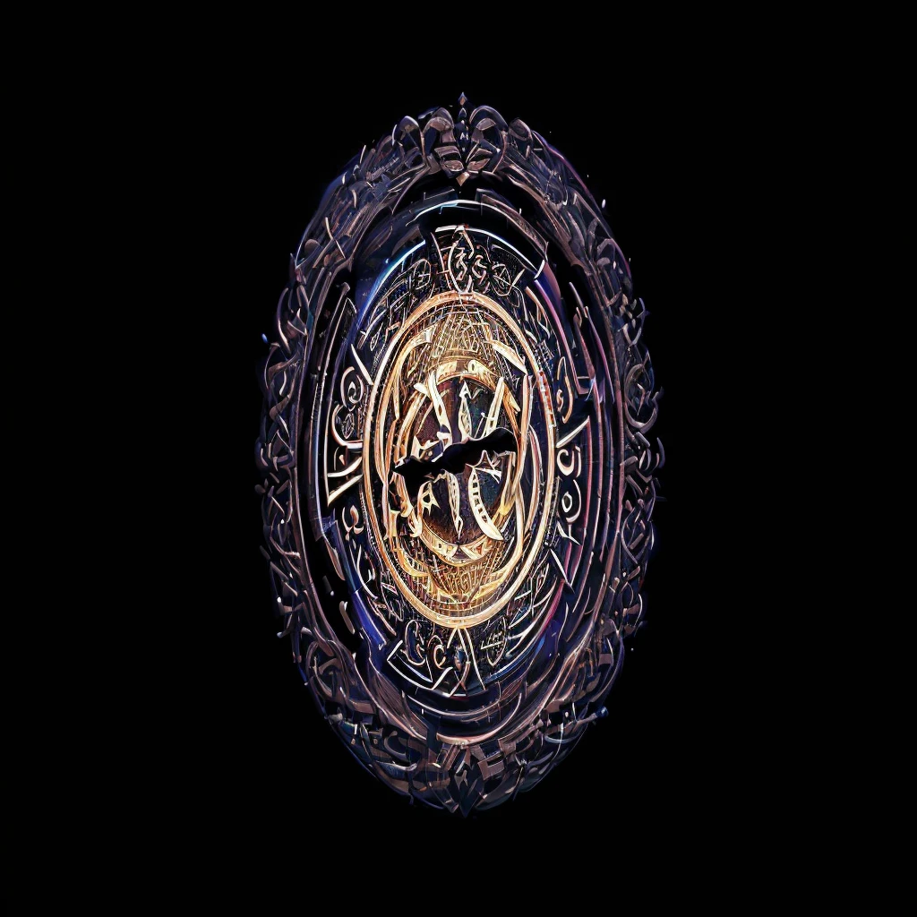 logo. logo of recording label. logo - SFERA.rec . a close up of a circular design with a black background, celtic art style, celtic art, celtic knot, celtic symbols, celtic knots, 3 d celtic knot, crystaline celtic, celtic fantasy art, celtic designs, celtic golden symbols, dark but detailed digital art, celtic culture, celtic norse frankish, detailed digital artwork, intricate arcane wiccan designs