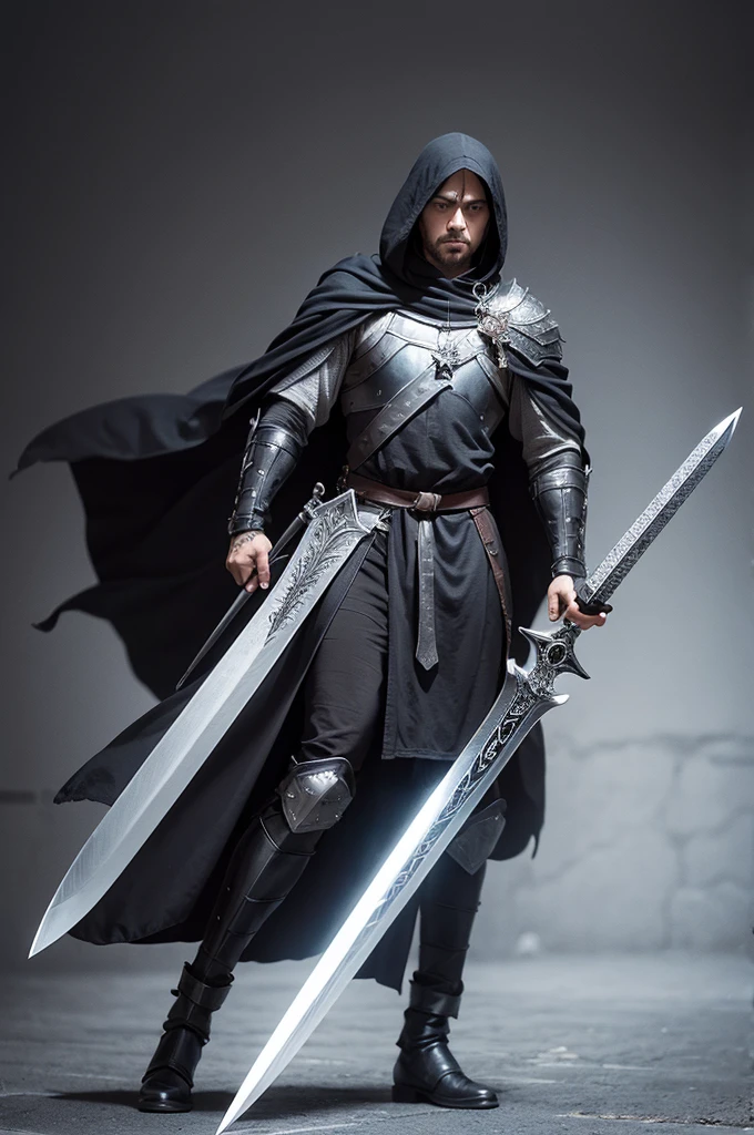 Medieval greatsword black blade