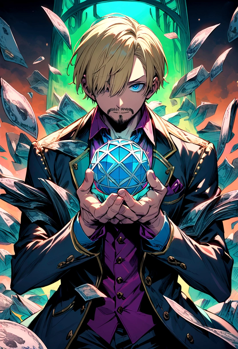 SANJI WITH UNLIMITED MONEY IN HIS HANDS