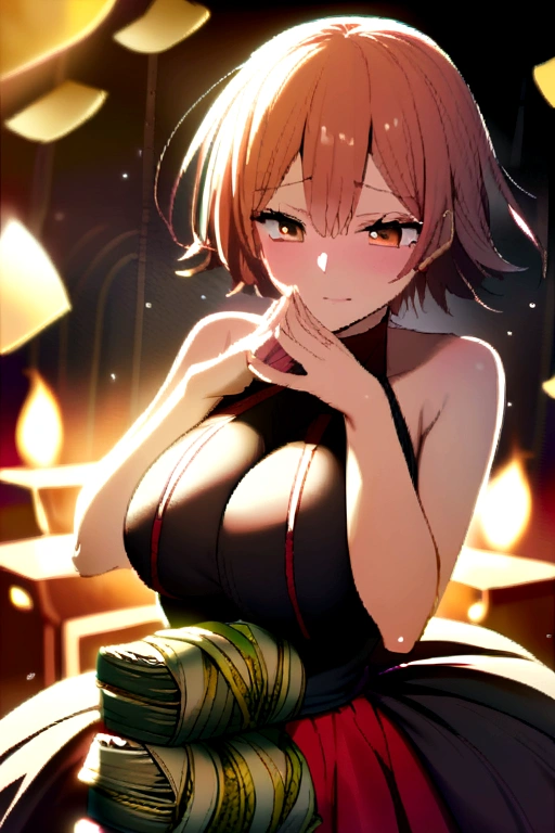 NAMI SAN WITH A HUGE SAC OF MONEY IN HER HANDS