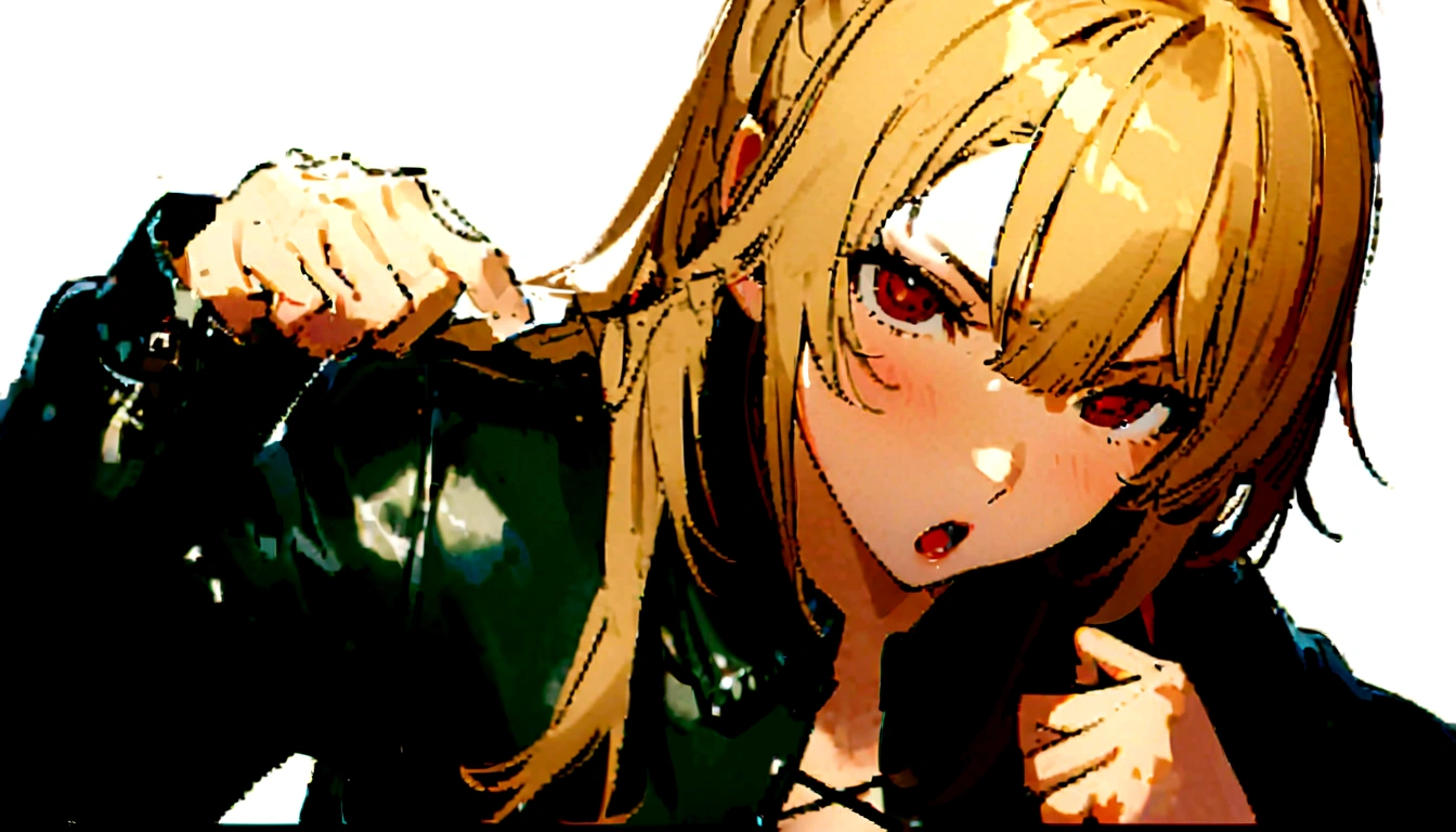 Sunburn、Tan Skin、Embarrassed、1 girl、Navy blue school swimwear,ponytail、blunt bangs、Black Hair、super fine illustration,(((beautiful fine hair))),(((beautiful fine face))),(((beautiful fine background))),Midsummer、beachBlack Hair、student、bikini、ponytail、blunt bangs、Cross-eyed