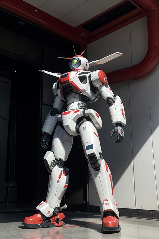 robot "pilot": An air rescue robot with a white and red color scheme, equipped with twin propellers and advanced rescue devices. He is skilled in search and rescue missions in difficult to access areas.