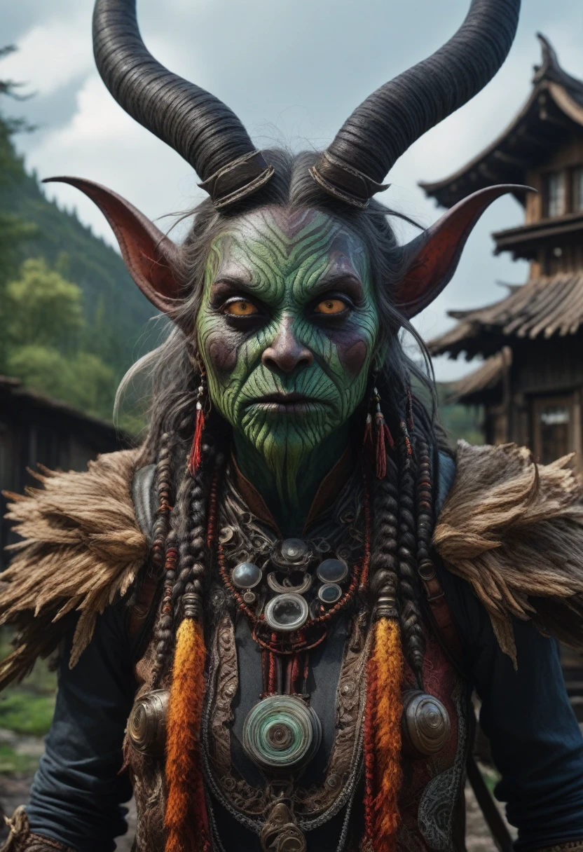 full-body-shot , who can't fly,Cinematic, Technicolor,natural skin textures, hyper realisitc, hyper detailed,Extremely detailed,High contrast,Realistic,Chalsedoon Moana,national dress, back view,full body length,evil ghost,Krampus,pretty face,intricate details,realistic humid skin,extremely intricate details,anatomically correct, eyes extremely detailed, high detailed eyes,High contrast,Ultra HD,Retina,HDR,photo,photorealism,Masterpiece, natural skin textures, hyper realism,hyper detailed,High contrast,(HDR:1.4),Realism,Ultra Detailed,irina yermolova, close full body shot,16K resolution,RAW, Nikon Z9,Paul Zizka,full body length,niobium goblin,native irish,pretty face,eyebrow up,full body shot,ominous landscape,niobium gray atmosphere,by art Simon Stalenhag,Nicola Samori,(((Wangechi Mutu))),prime colors,urban,extremely detailed,masterpiece,intricate details,faded,eyes extremely detailed, high detailed eyes,4k resolution,islands levitating above ground, Nikon Z9,scary village,stalker,Stone Forest ,Venice Mask
