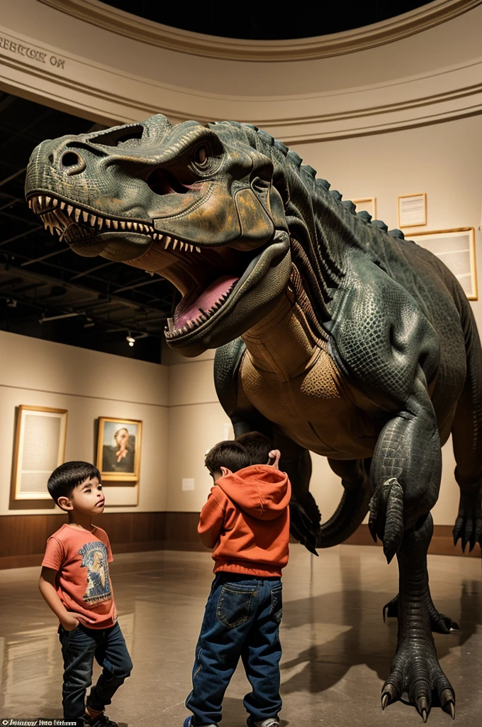 Danny: Danny is a young boy who visits a museum and befriends a dinosaur. He's adventurous, curious, and enjoys exploring new things with his dinosaur friend