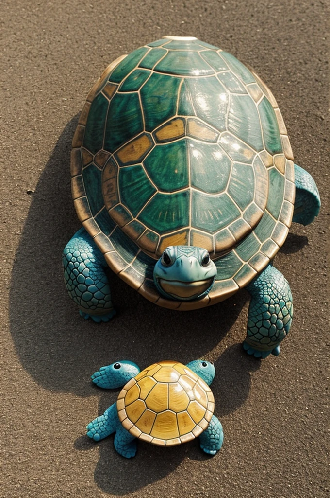 Create a happy turtle