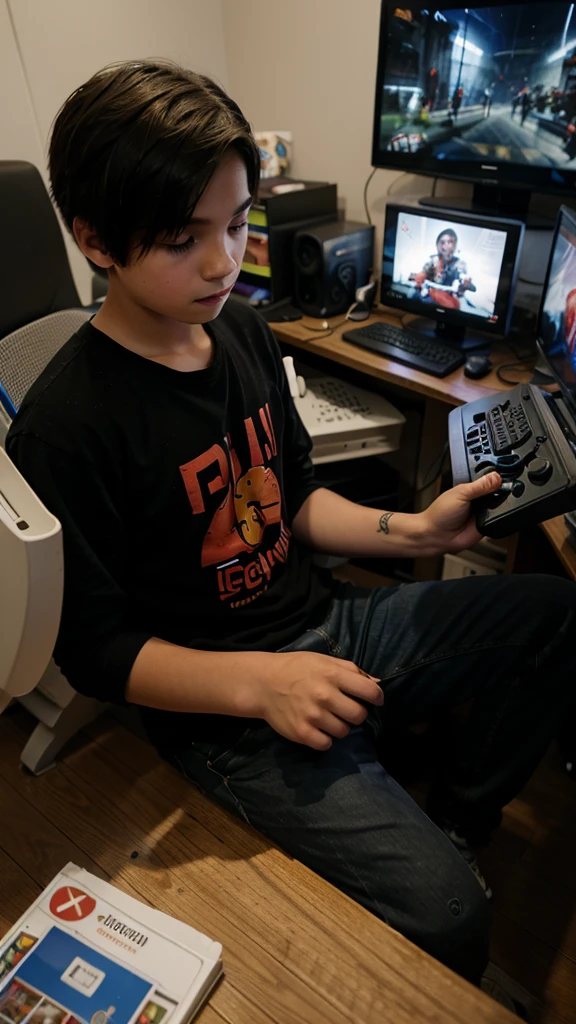 Alex, a young gamer, loved playing video games but often neglected his homework and chores.