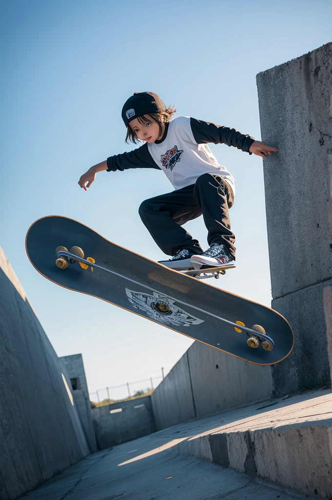 Skater in a fantastic world