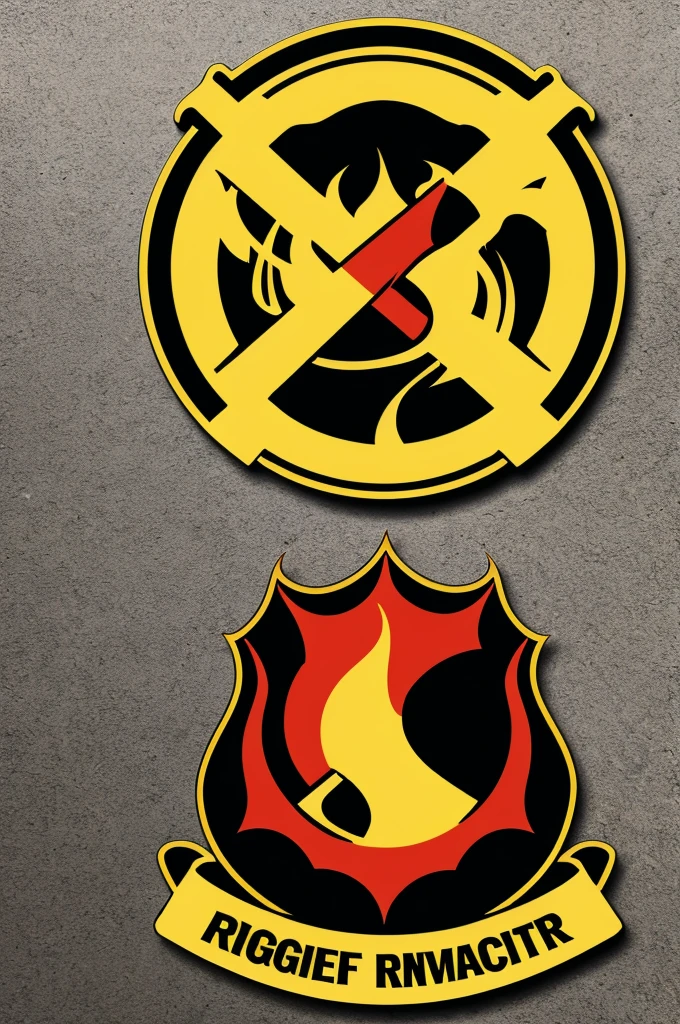 Logo of firefighters of the municipality of integral rescue mara