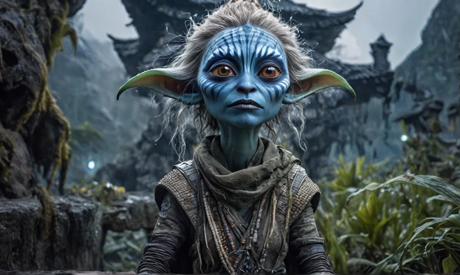 pretty face,eyebrow up,full body length shot,obsidian ahsoka tano,full body length shot,very beggar niobium Manganite The Alien Entity, babychild, wants eat,survival in criminal city of future,full body shot of full body shot of psychedelic style of A beautiful tander alien female creature with face fully covered lizard scale with fluffy eyes embedded into a canvas,The iris looks weird, attractive, (the eyelid is covered with sparkling lizard scales), The stars in space is reflected in the pupil, goose down eyelashes, long wavy red luminescent hair, sadistic smile:1.1, she is dressed in baggy clothes, sitting on a bench outside the house of dwarves in the setting of the Lord of the Rings, . Whole outfit, clear, sharp, balanced
,Extremely detailed,High contrast,Masterpiece,Realism,Ultra Detailed, intricate details,realistic humid leather, cinematic style,irina yermolova,high contrast,hdr,extremely detailed, [deep night landscape],masterpiece,intricate details,faded,eyes extremely detailed,Silverclaw,view from height,full-body-shot,High contrast,Masterpiece,Realistic,Ultra Detailed,intricate details,realistic humid skin,extremly intricate,realism,photorealism, cinematic style,irina yermolova,HDR,((Wangechi Quality)),extremely detailed, [night landscape],masterpiece,intricate details,faded,eyes extremely detailed, high detailed eyes,16k resolution,RAW, Nikon Z9,chinese orc's village of fishers on seaside,authentic,full body length,Labradorite babygirl,native italian troll ,pretty face,eyebrow up,full body shot,ominous landscape,glate gray atmosphere,by art Simon Stalenhag,Nicola Samori,(((Wangechi Mutu))),prime colors,urban,extremely detailed,masterpiece,intricate details,faded,eyes extremely detailed, high detailed eyes,4k resolution,RAW, Nikon Z9,scary town,stalker,goblin,Dubai of United Arab Emirates,Mestichino,Light particles,marble leather ,ink photography 