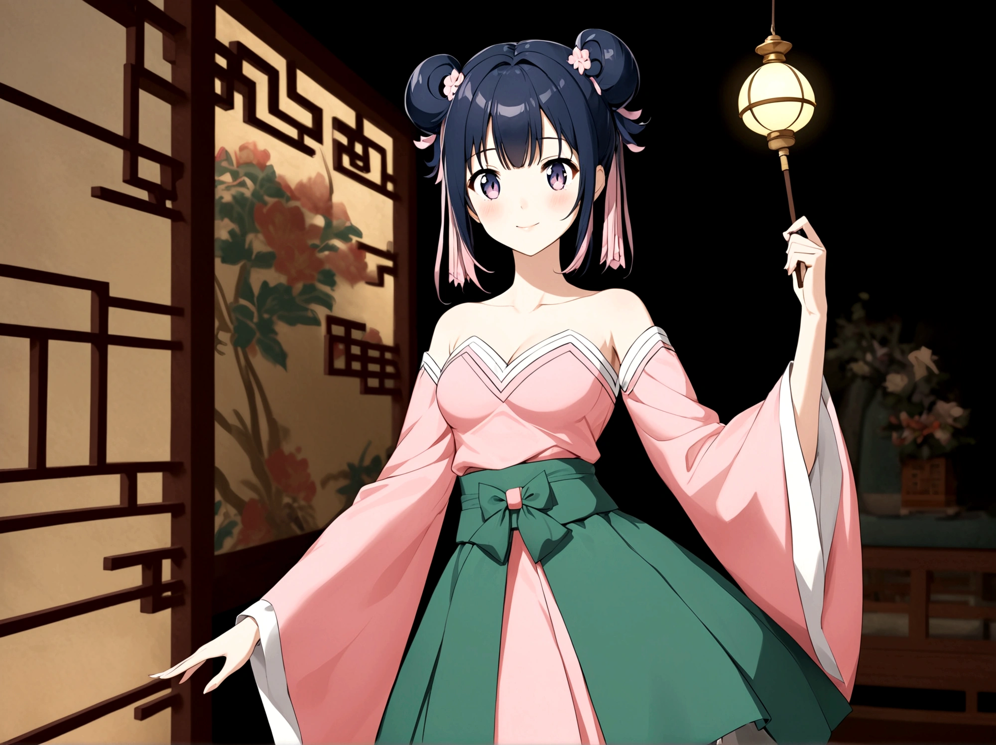 A beautiful woman,Perfect body,High Definition,high-definition,16K,Skirt with large sleeves,Hanfu,Chinese traditional clothing girl,Fine details,Correct proportion,Fantasy Background,girl,cute,Handsome,blush,Perfect facial features,Rich details,girl,Realism,3d,Delicate skin,Perfect Shadow,light,Hanfu,Chinese traditional clothing girl,Fine details,Correct proportion,Fantasy Background,high quality,Best picture quality,high resolution,