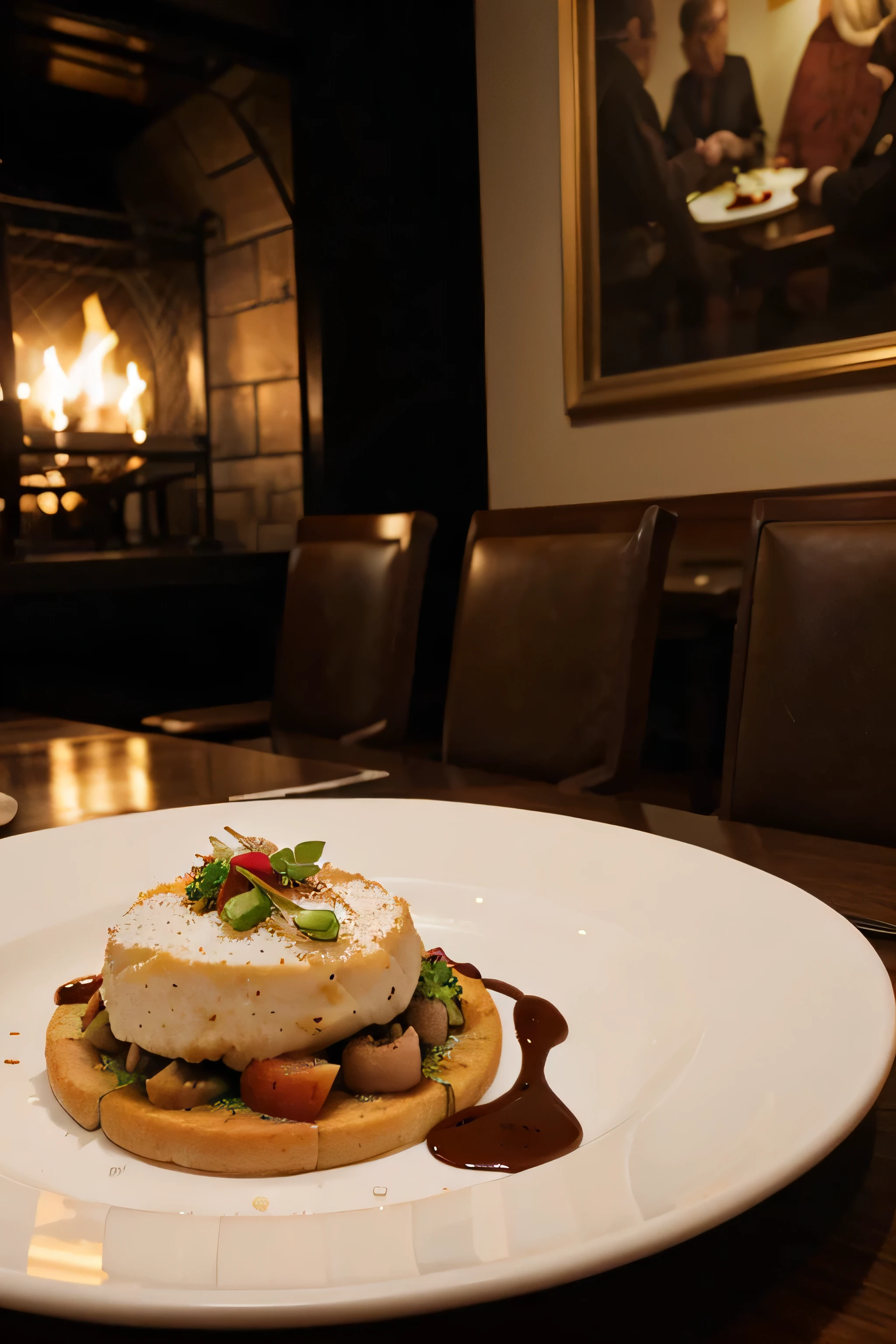 Photos of gourmet food and fine dining
